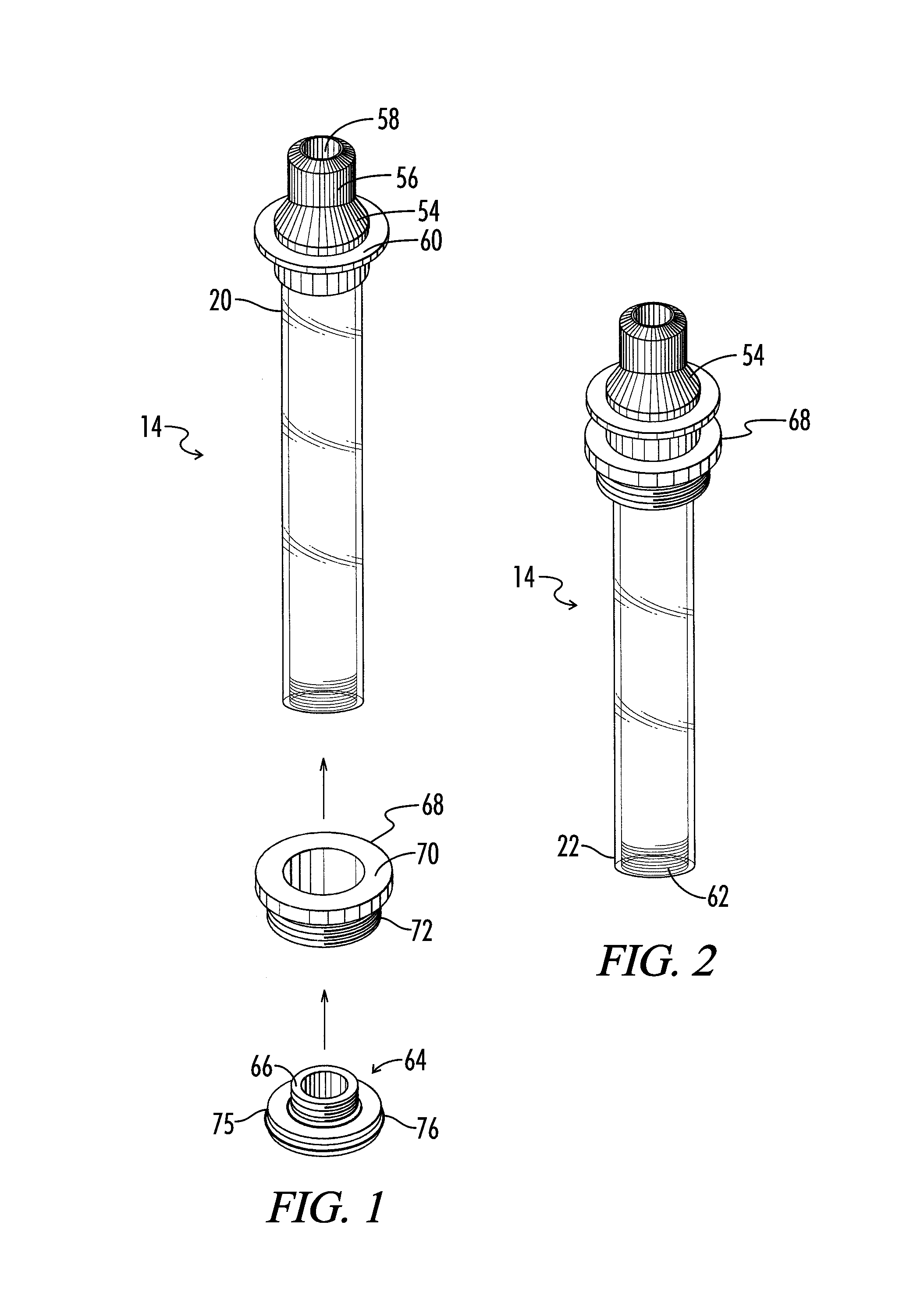 Double chamber water purification device