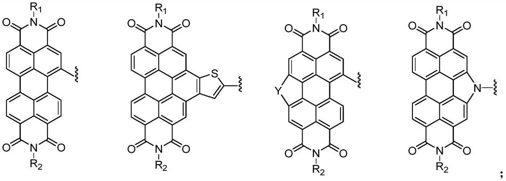 Compound containing triazine group and application of compound as three-dimensional electron acceptor material