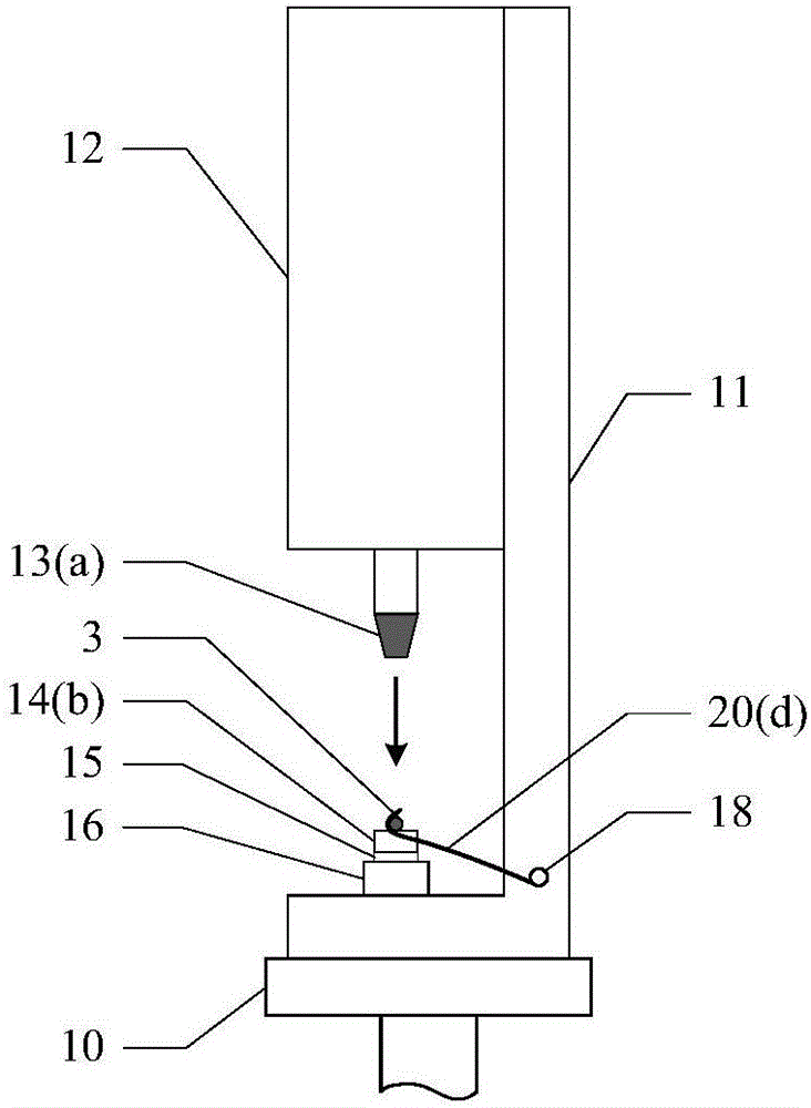 Step force generating device for dynamic calibration of force sensor