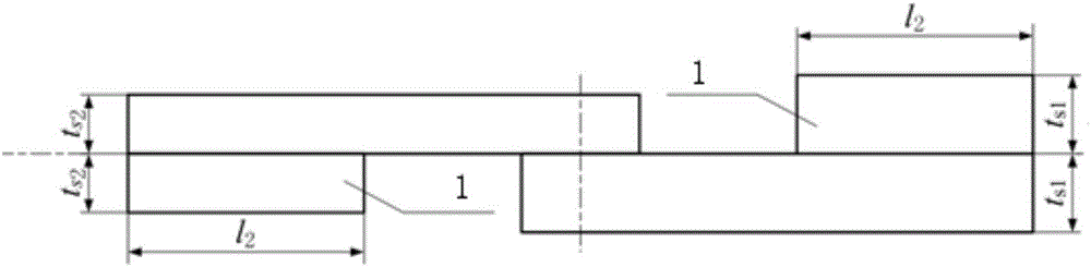 Method for testing shearing mechanical property of laser welding overlapping weldment