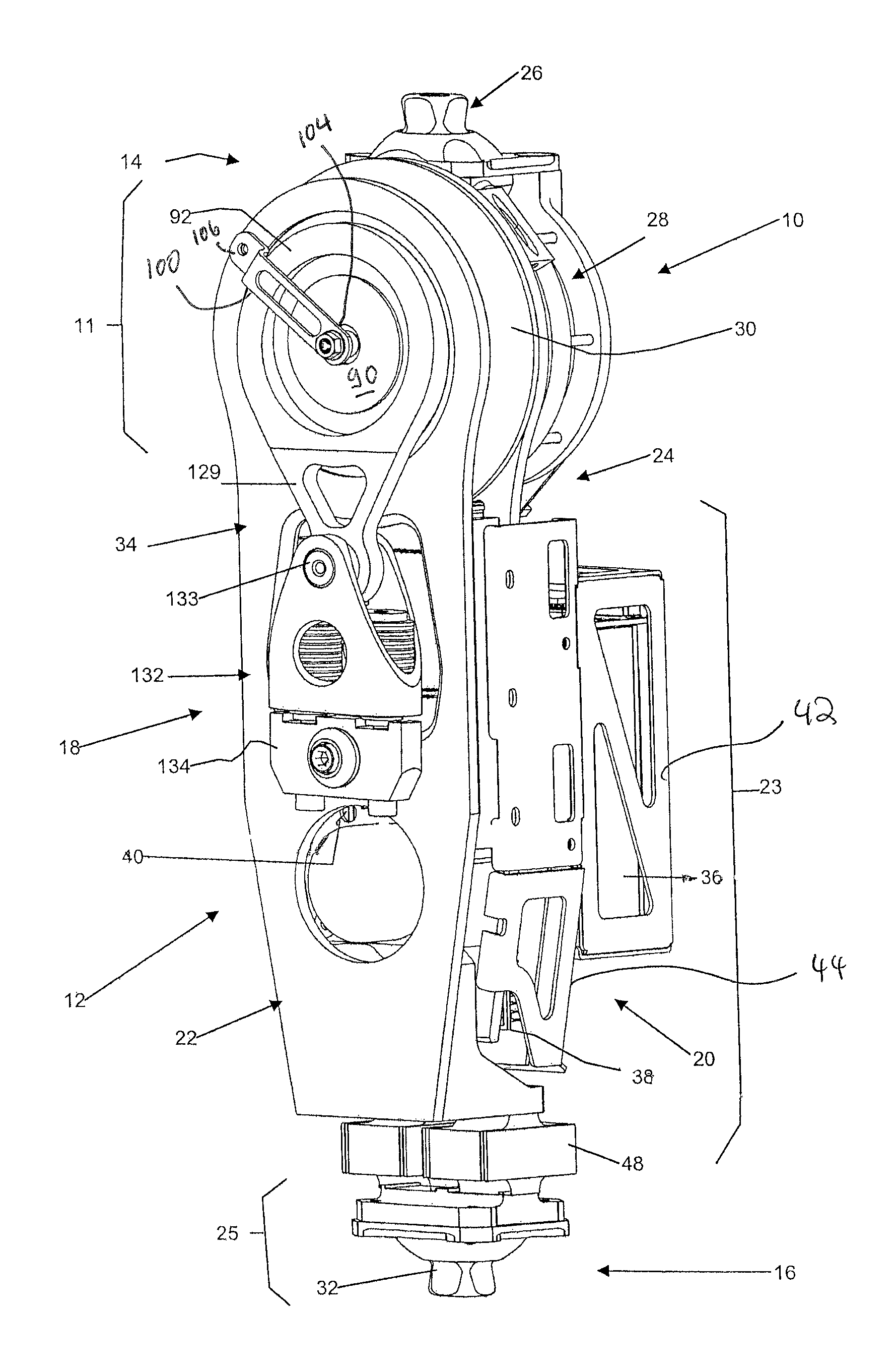 Joint actuation mechanism for a prosthetic and/or orthotic device having a compliant transmission