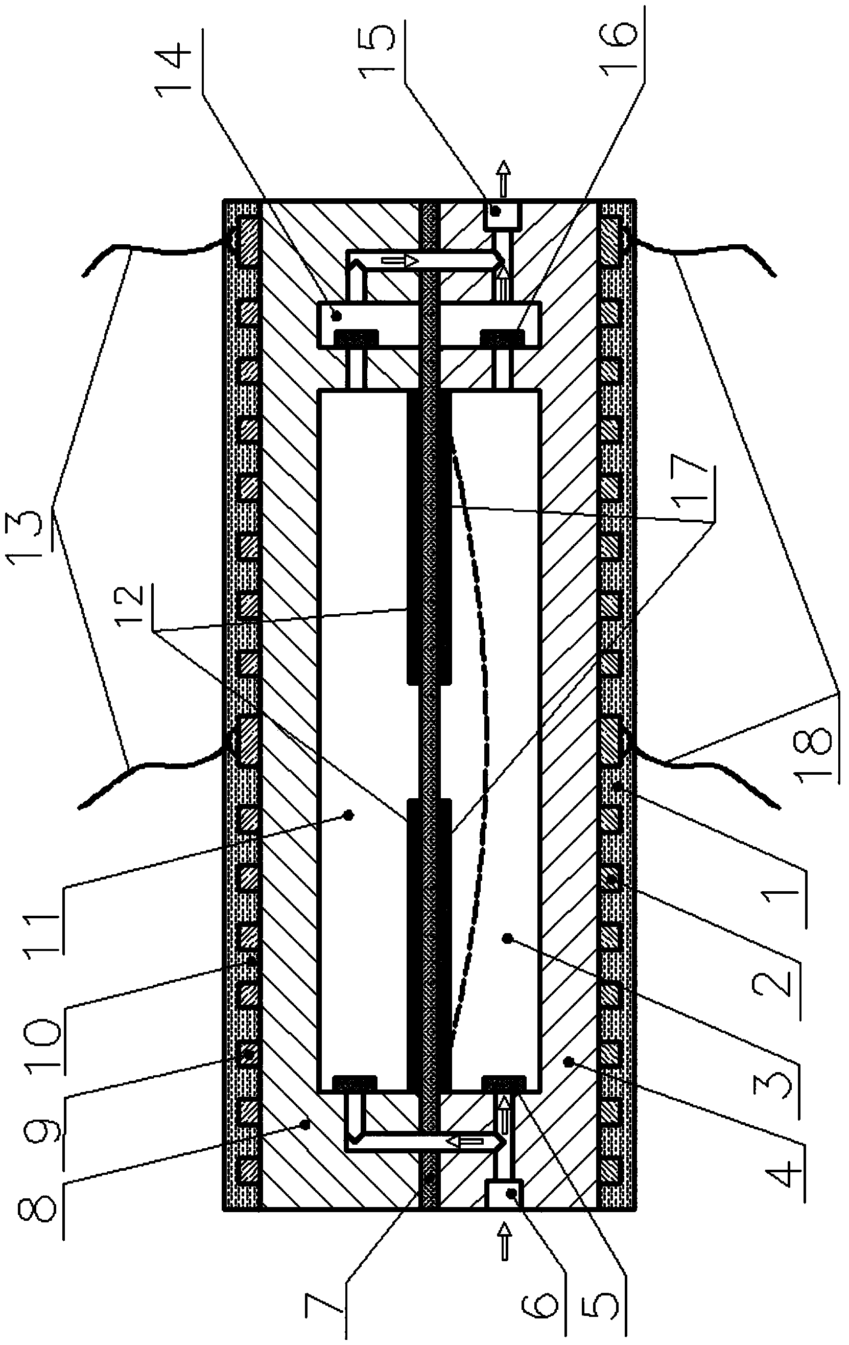 Biplane oil driven micropump based on giant magnetostrictive film driver