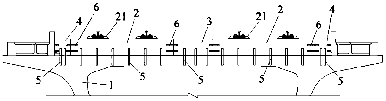 Beam end ballast blocking and sleeper system integrated device