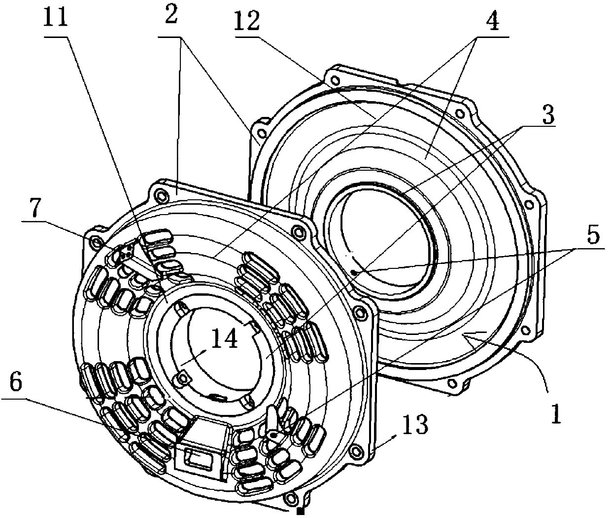 Motor end cover and motor