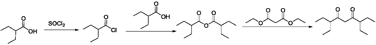 Preparation method of 3,7-diethylnonane-4,6-dione