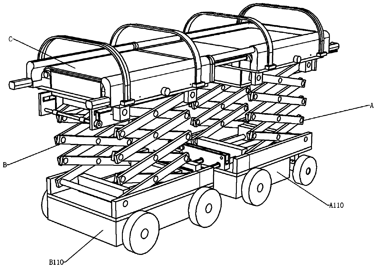 Medical nursing bed