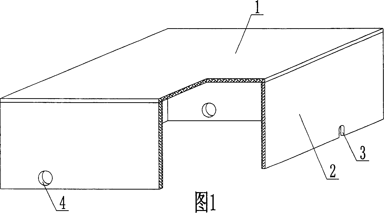 Opening box for concrete structure