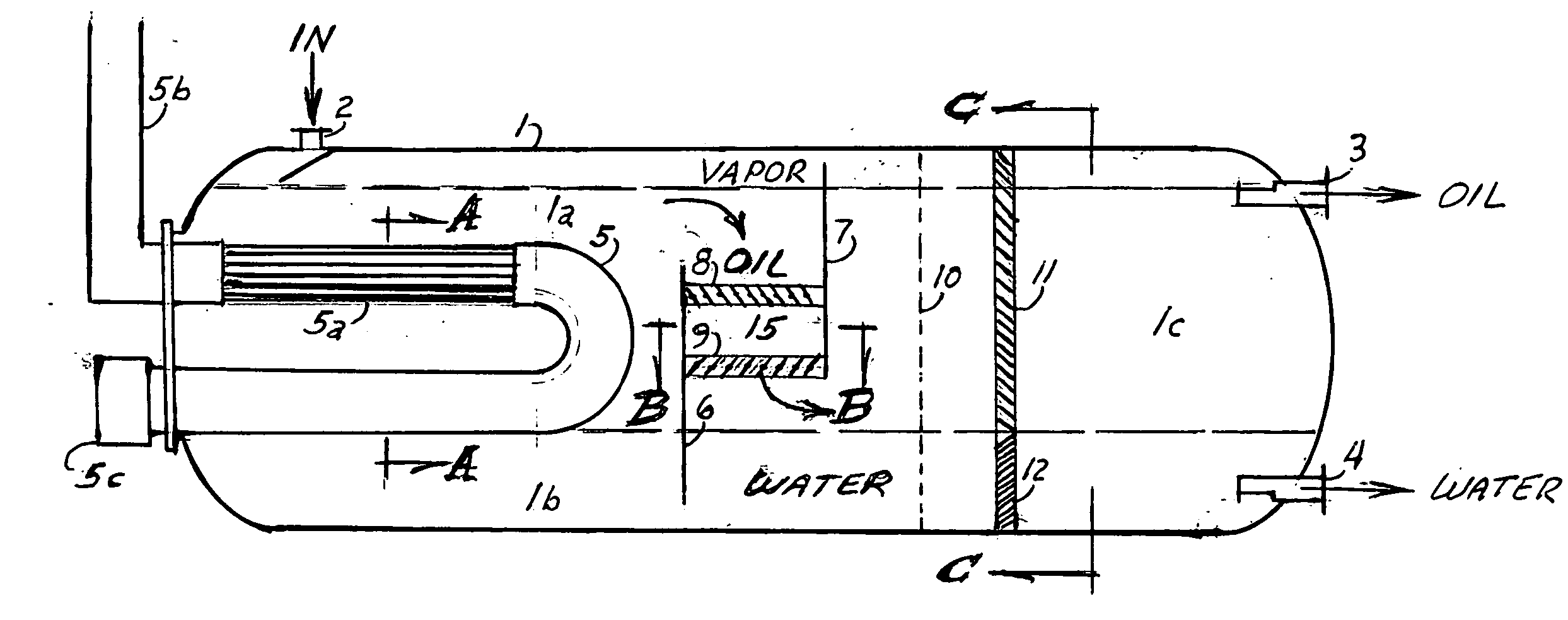 Energy efficient compact oil and water separator