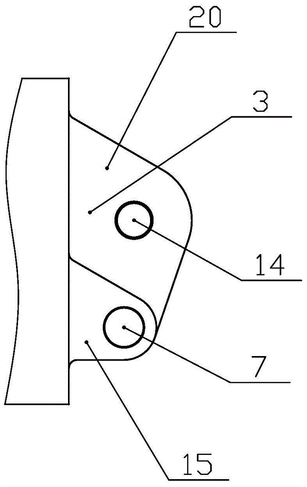 An accurate positioning hook structure