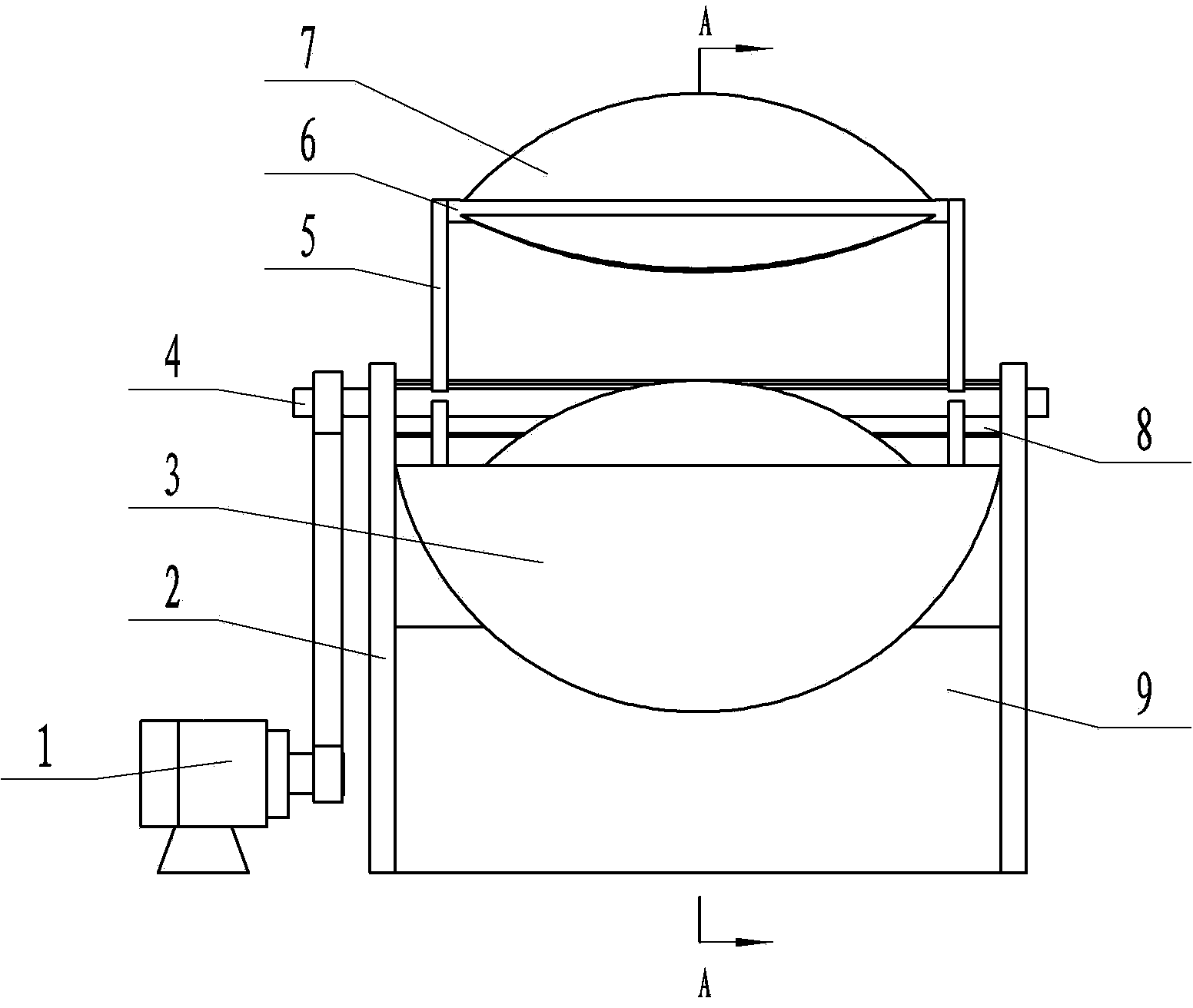 Tea frying device