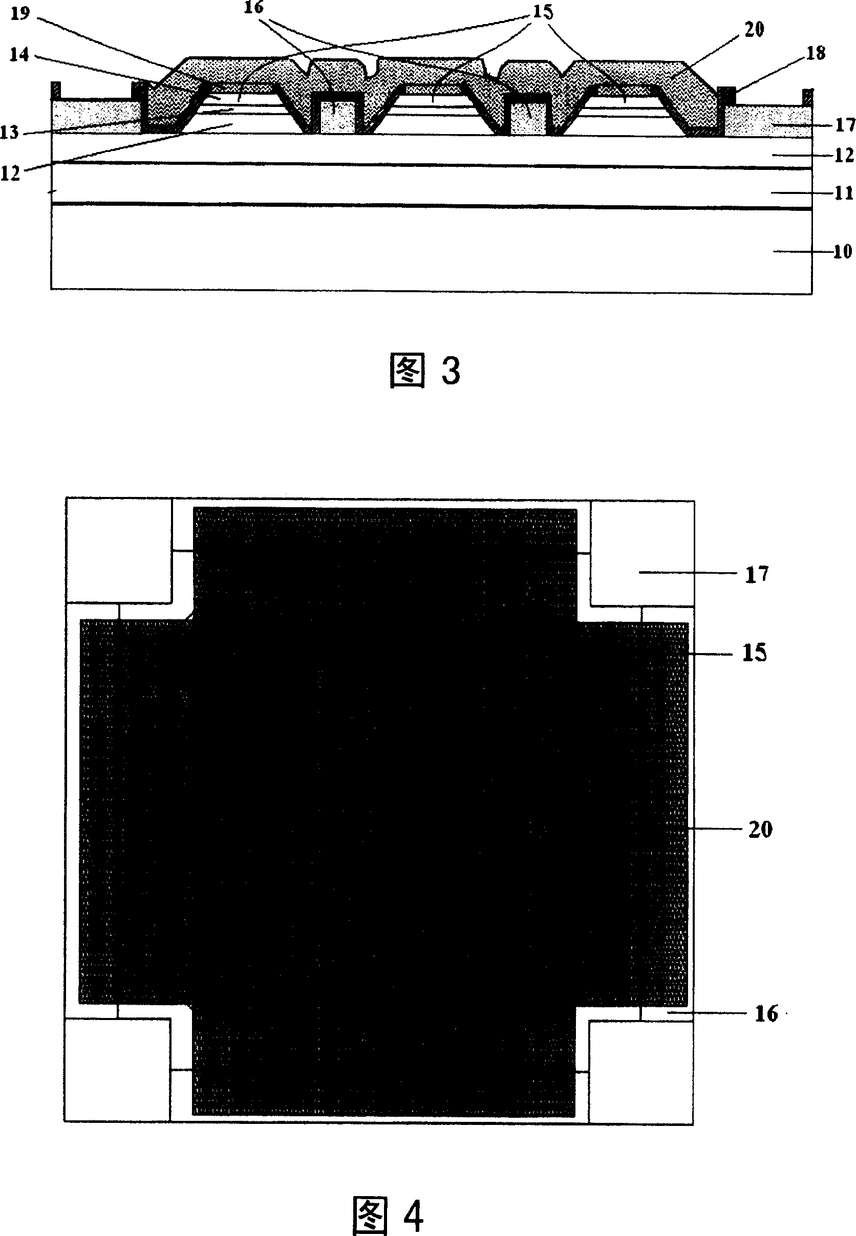 Method for preparing power-micro structure LED tube core utilizing flip chip technology