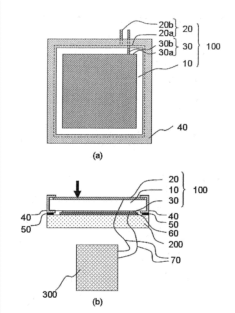 Transparent piezoelectric sheet with frame containing transparent piezoelectric sheet, touch panel containing transparent piezoelectric sheet, and electronic device