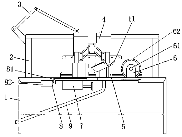 Efficient fish killing mechanism and use method thereof