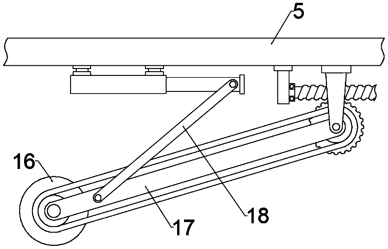 Asphalt crack pouring device for cement road paving