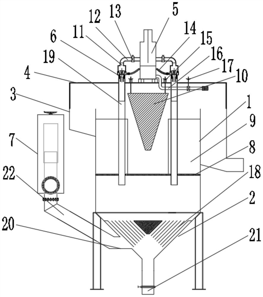 Jet flow microbubble flotation machine for strengthening mineralized bubble and ore pulp separation