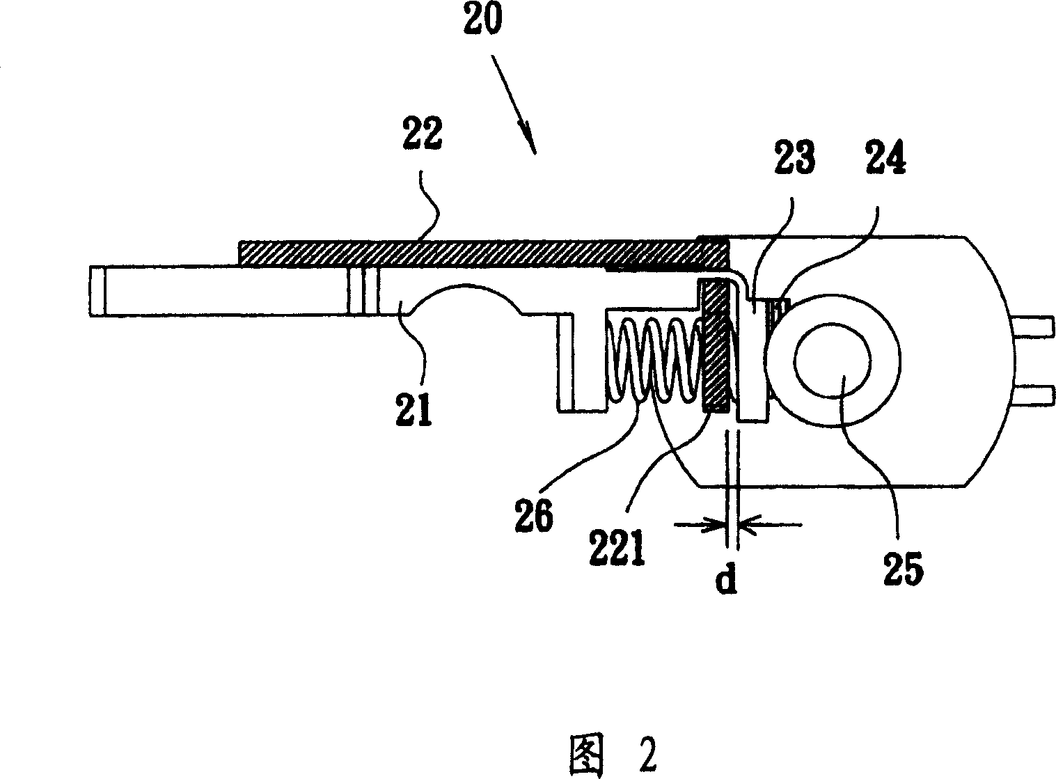 Structure for preventing gear slippage in optical disk drive