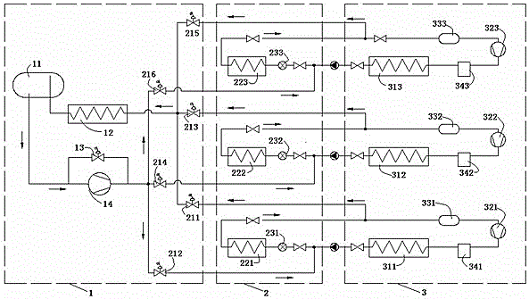 Multi-split frame type energy-saving air conditioner system and control method thereof