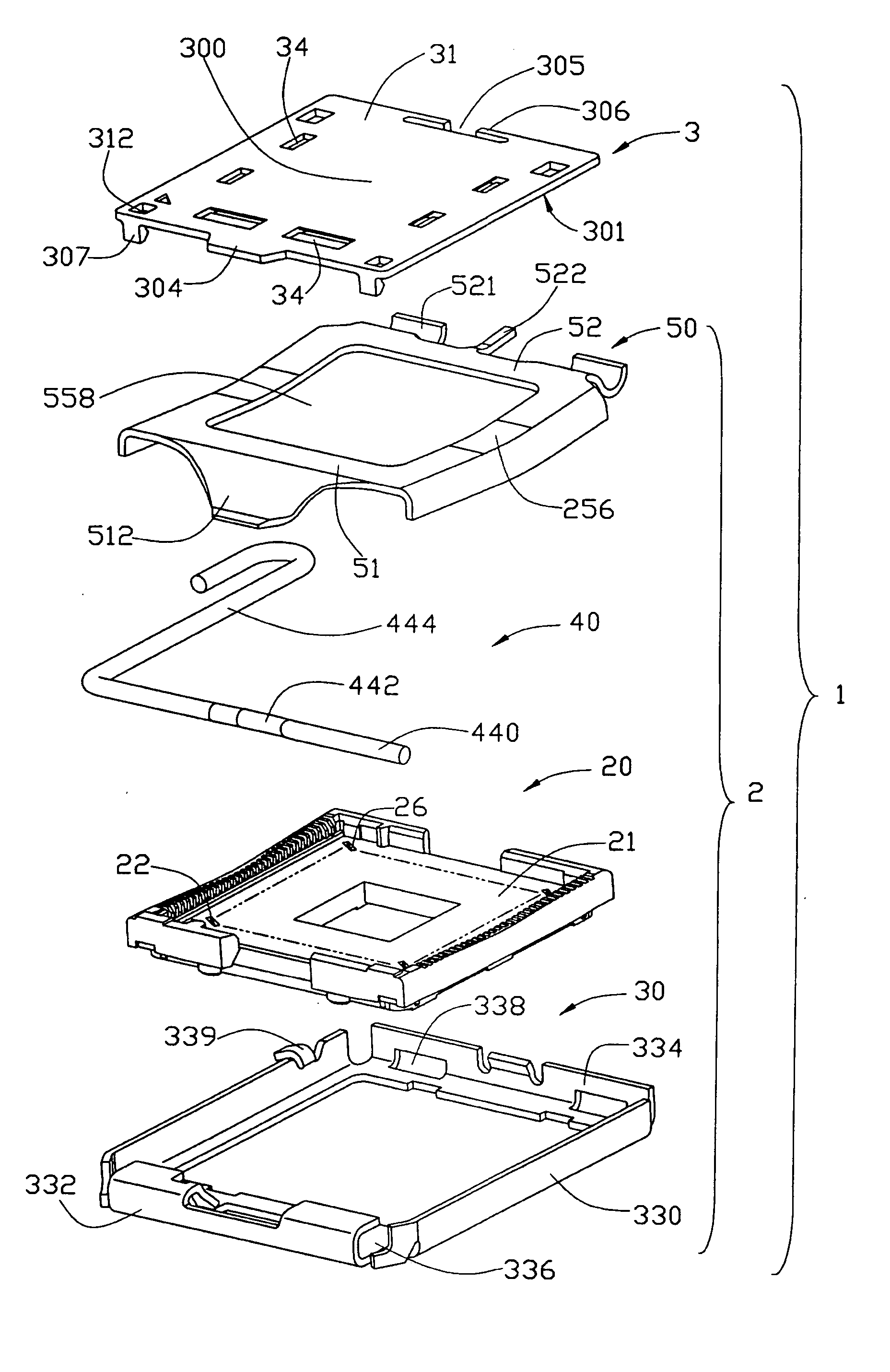 Electrical connector assembly with pick up cap