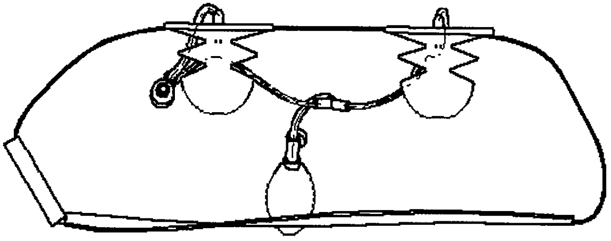 Clamp-belt dual-airbag compression hemostasis device