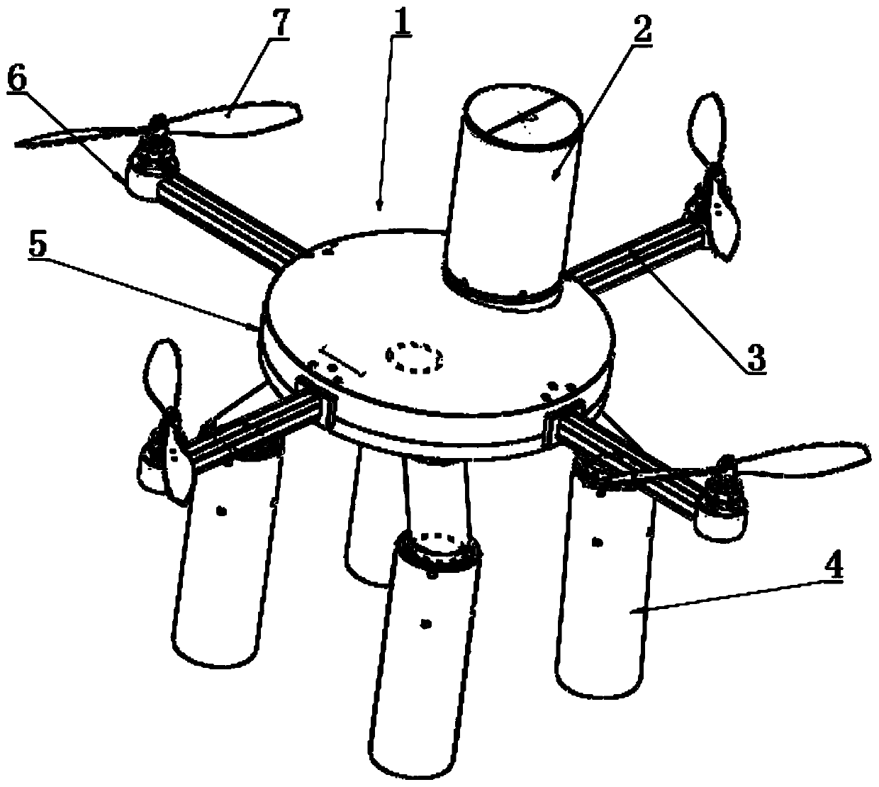 A method and system for self-adaptive landing of a multi-rotor UAV