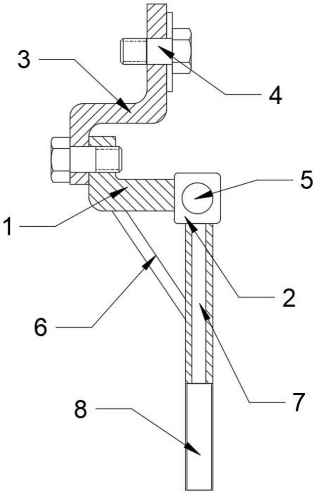 A bearing protection mechanism for glass tempering furnace