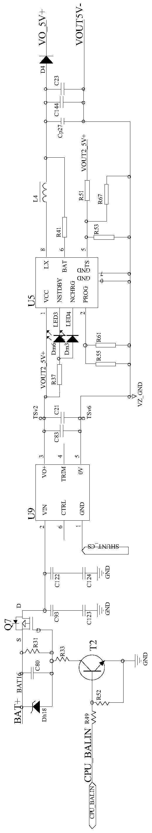 Active equalization circuit suitable for 16-string battery pack