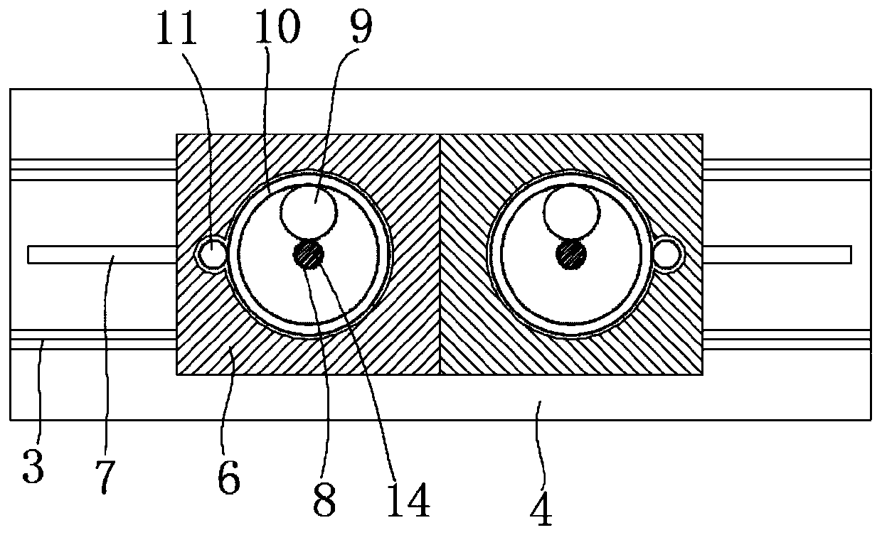 Mold opening device of blow molding machine