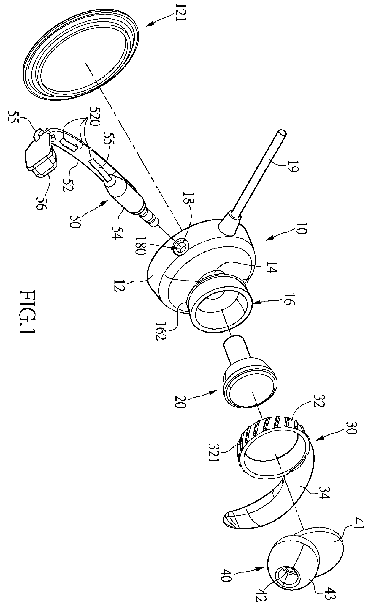 In-ear-canal headset assembly