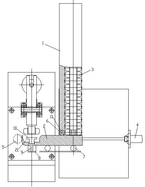 Automatic feeding mechanism for pressing block milling plane machine tool