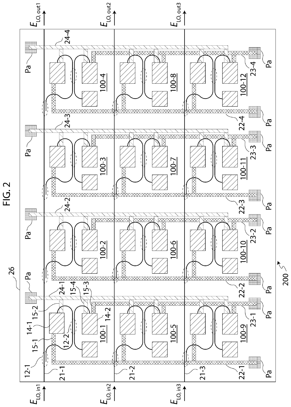 Photonic coherent detection array