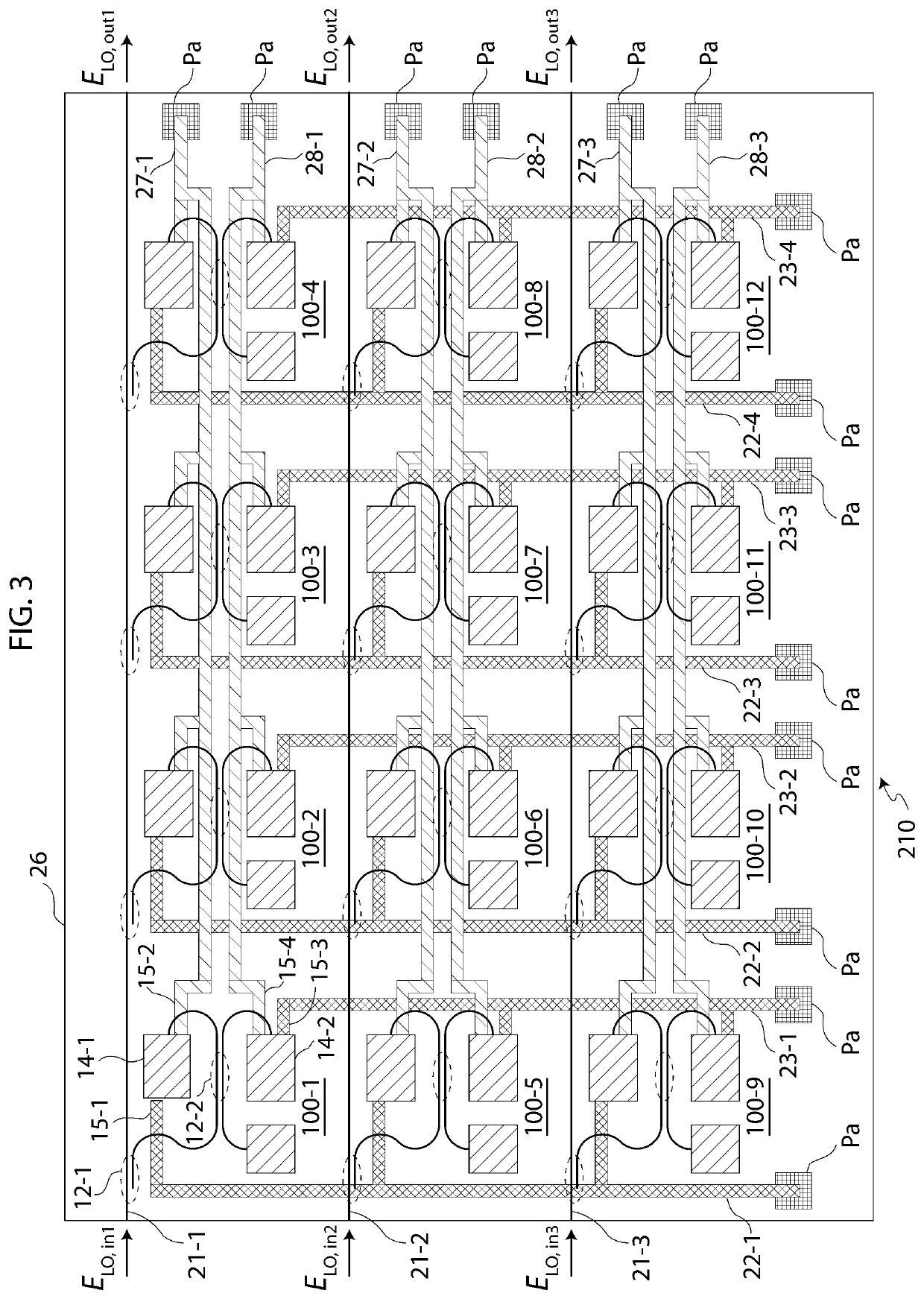 Photonic coherent detection array