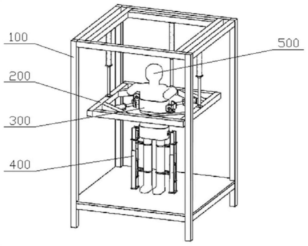 A waist rehabilitation training device