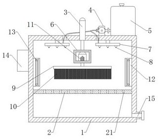 Obstetric clinical preoperative disinfecting and cleaning device