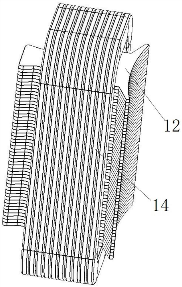 A magnetic-thermal isolation stator structure and motor