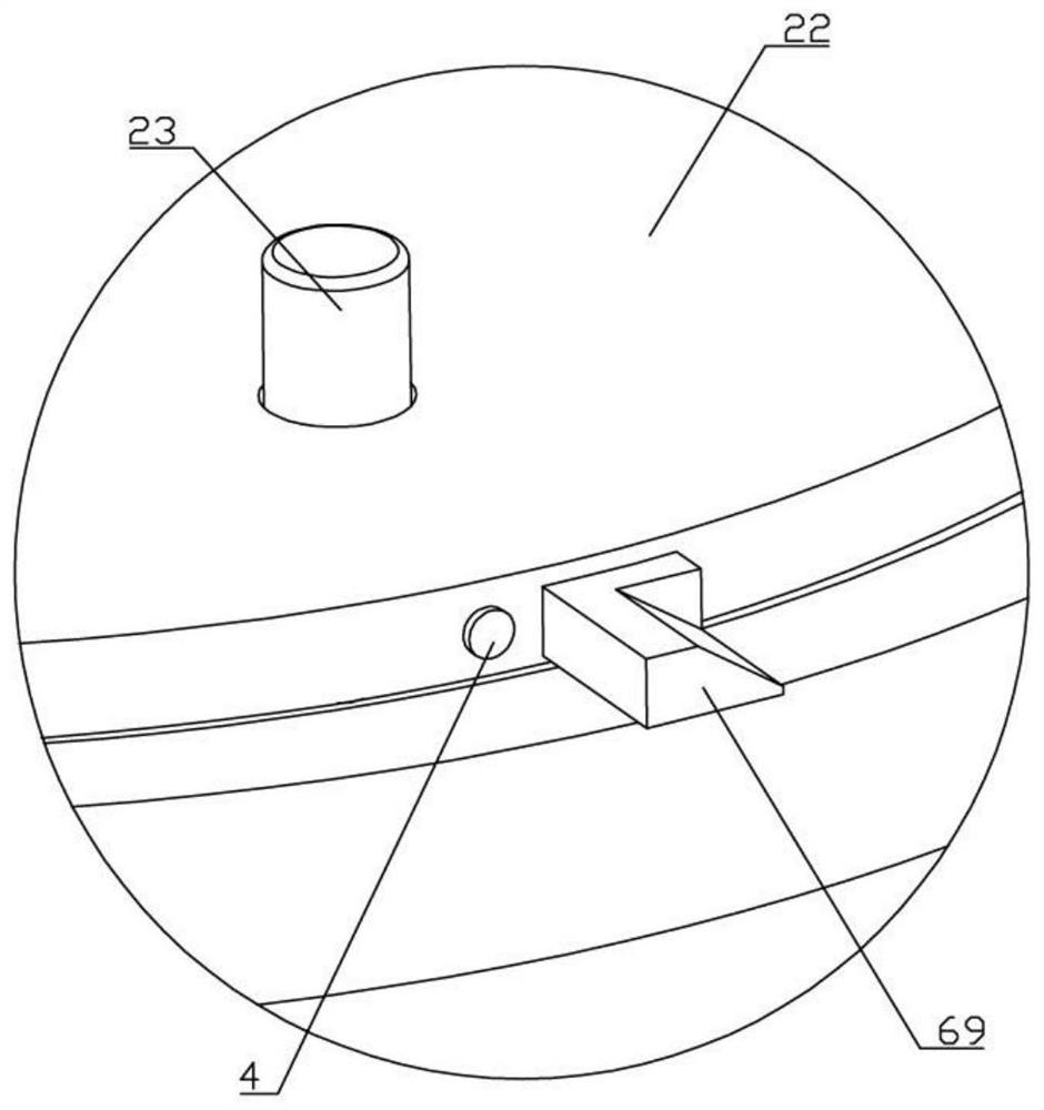 A hot pressing device for self-adhesive coating processing of stator core