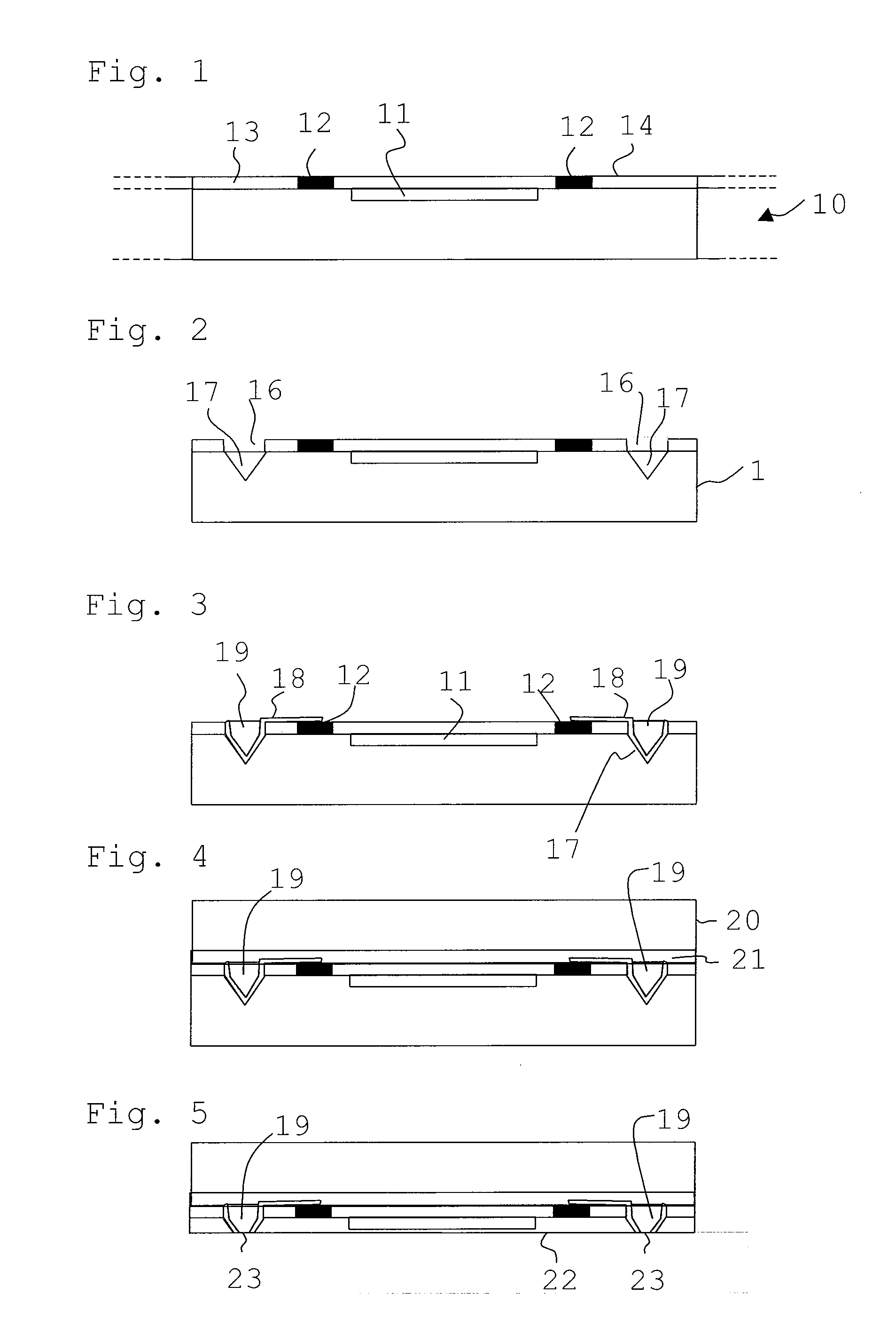 Process for making contact with and housing integrated circuits