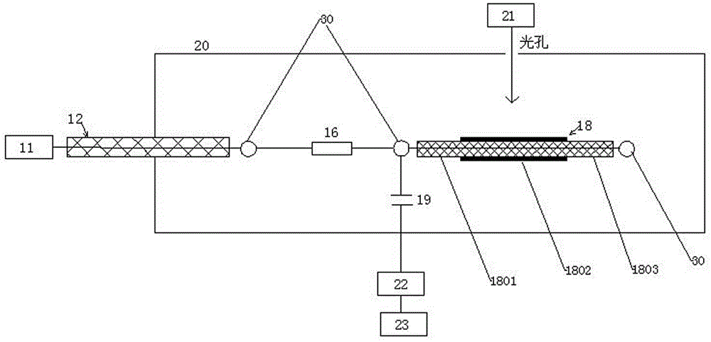 Pressure wave propagation model cable space charge test system