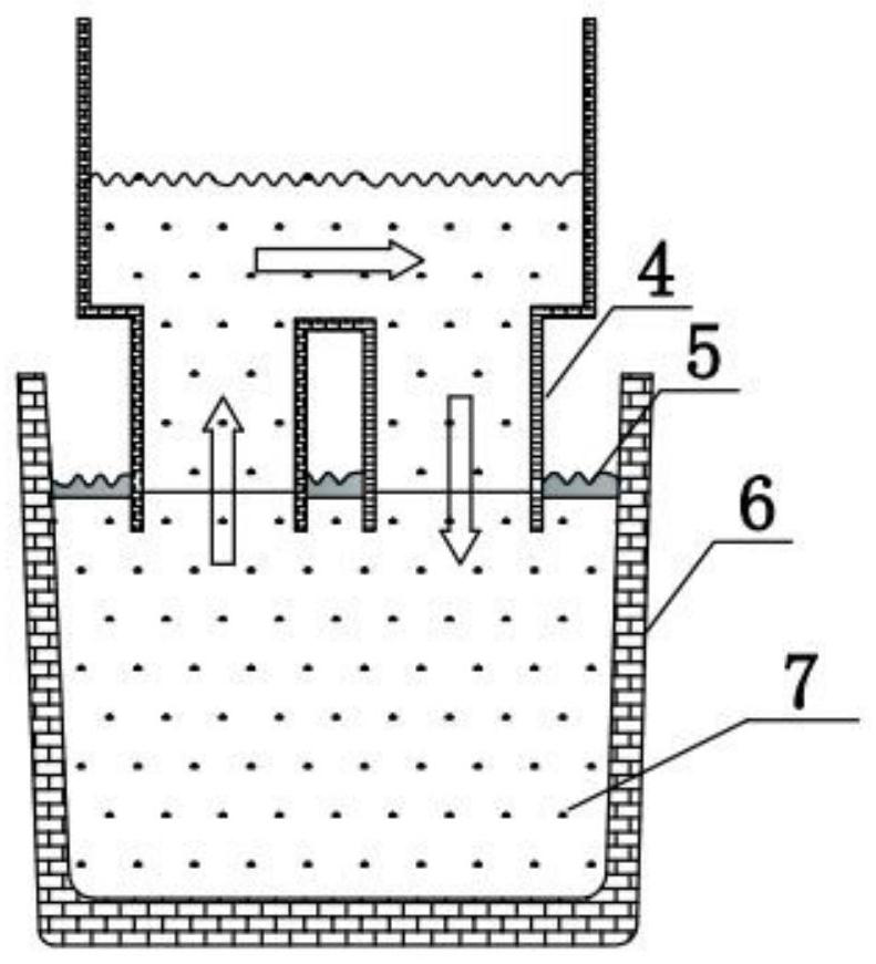RH vacuum furnace slag surface feeding device and furnace slag modification method
