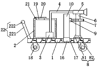 Irrigation device for planting of fruits