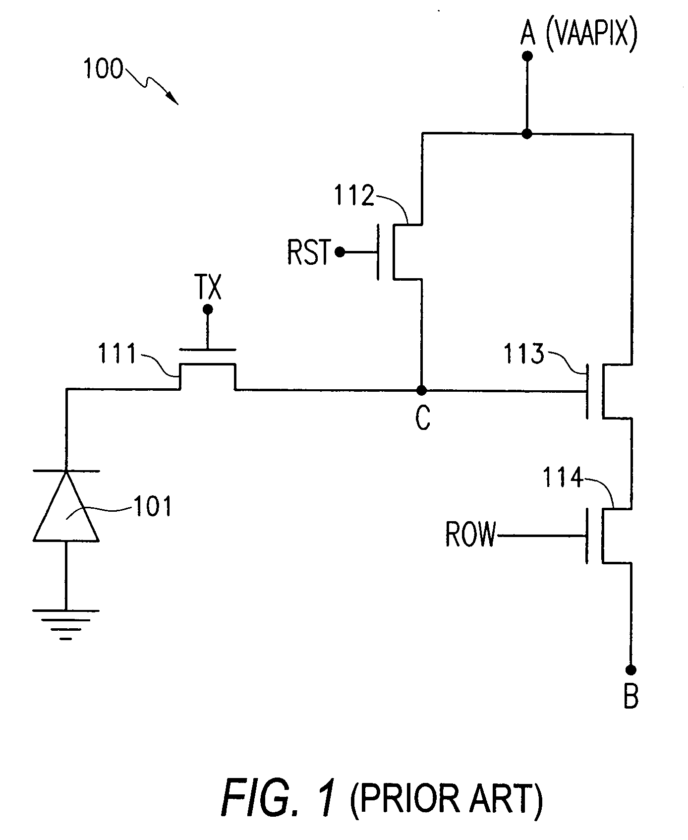 Anti-eclipse circuitry with tracking of floating diffusion reset level