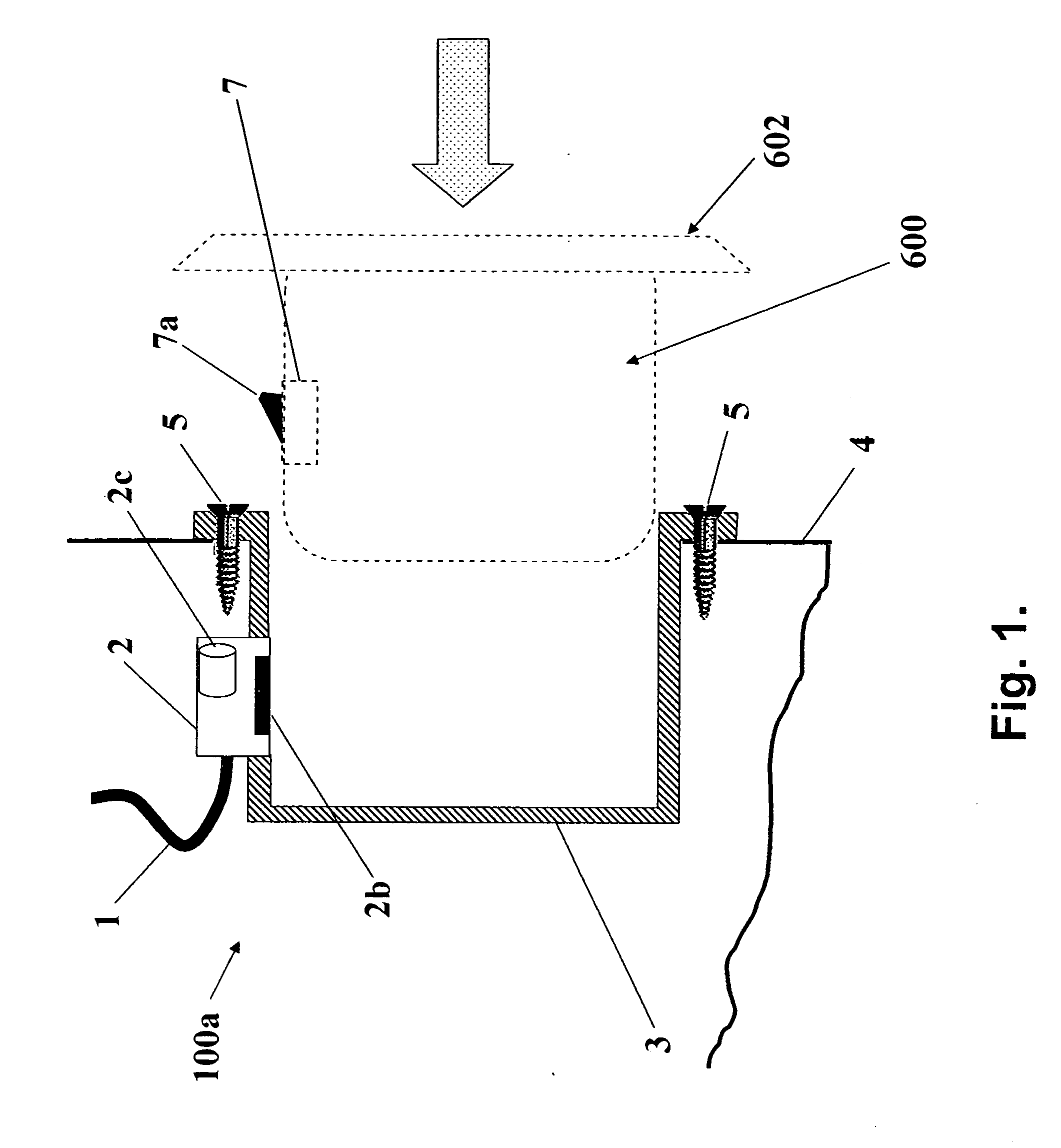 Wall mounted housing for insertable computing apparatus