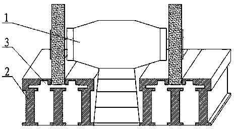 Device for removing rough casting plane fins