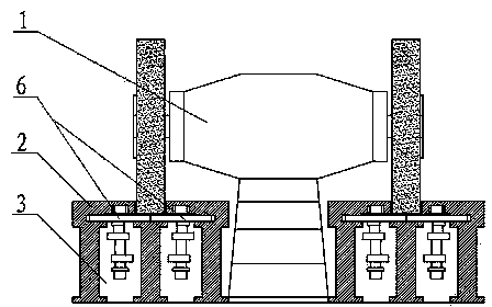 Device for removing rough casting plane fins