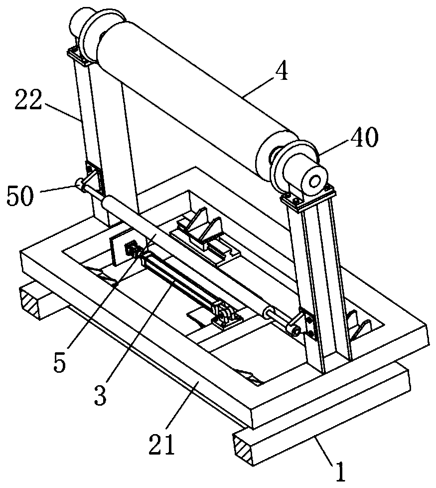 Cloth rolling device and method for producing glue canvas