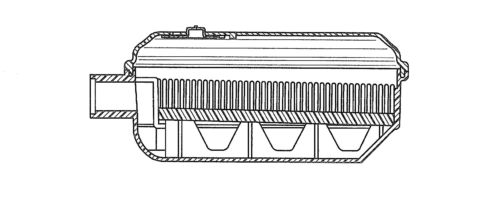 Filter assembly with adjustable inlet opening