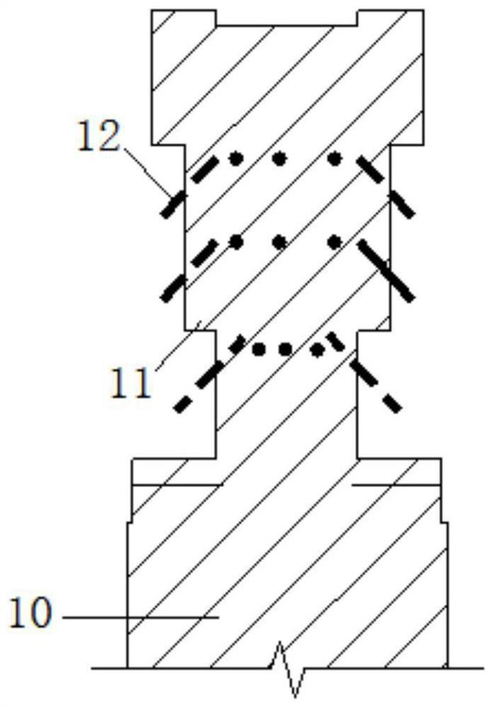 Bamboo-wood structure beam column joint and method