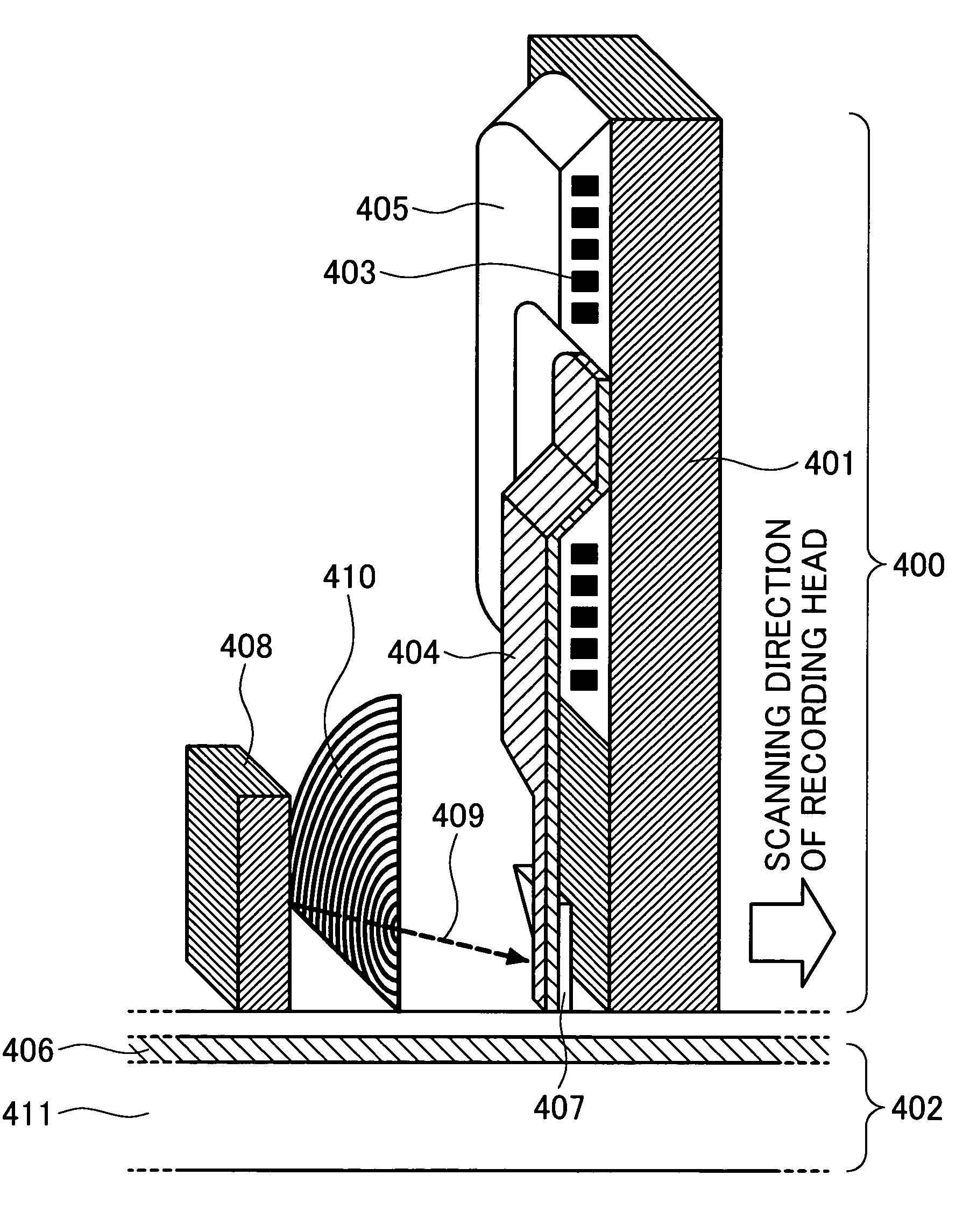 Recording head and information recording apparatus