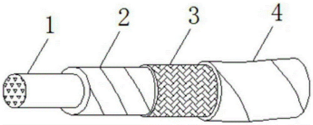 Teflon and polyimides combined seamless-wrapping insulated cable for aviation and spaceflight and preparation method of cable