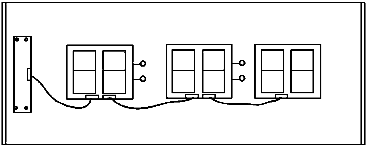 Clock device based on LED lamp bead display