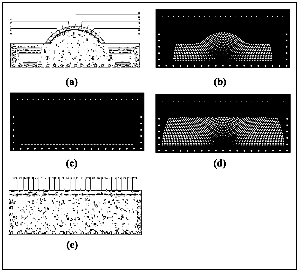 Folded planar luneberg lens based on PCB technology and manufacturing method